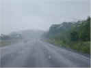 Rain on the windshield in West Virginia