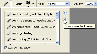 Making a Brush Tool Preset