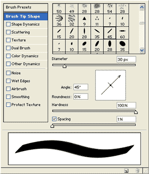 brushes palrtte in version 7