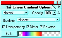 the gradient option box after your new gradient is done