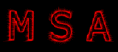 flaming text