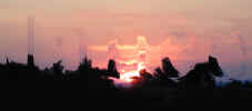 Janee in the sunset.. Used only native tools of Photoshop with my photo of sunset