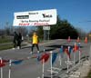 posing at the starting line