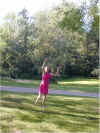 Janee catches the ball  Mercer PA 7/13/00