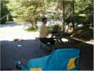 Janee working on Travel Tales