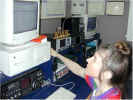 Janee sending a WIN-APRS message to folks back home at W1AW