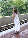 Janee waiting for the train, Wash. DC