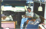 Michael looking for our next campground in the Trailer Life directory