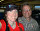 Janee and Michael on the train back to Hoboken after a long day in the Big Apple