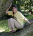 Janee climbing a beech tree at Concord
