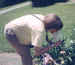 Janee loves to smell the flowers along the way!!