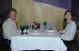 Michael and Janee enjoying our dinner at Turnstone Village
