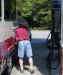 Michael filling the rig with gas, Freeport ME