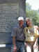Janee and Michael pose before one of the monuments at Concord