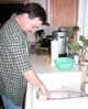 Mitch preparing HIS turkey