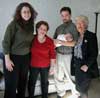 Rabbi Michelle, Michelle, Mitch, Hannah, and Great Grandma Anne