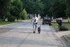 Michael walking with Maddy