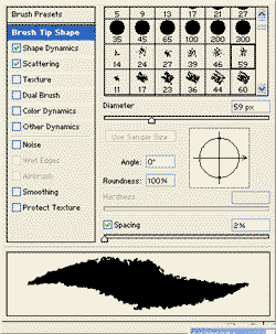 The pencil spits out individual pixels, without introducing any transparent or translucent pixels. 