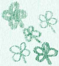 shamrocks on texture