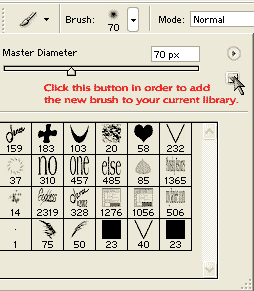 Adding a new brush to the current library